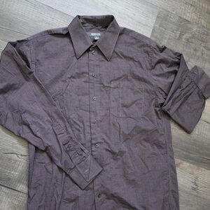 Kenneth Cole Reaction Men's Slim Fit Long Sleeve Button Up Shirt, Size Large
